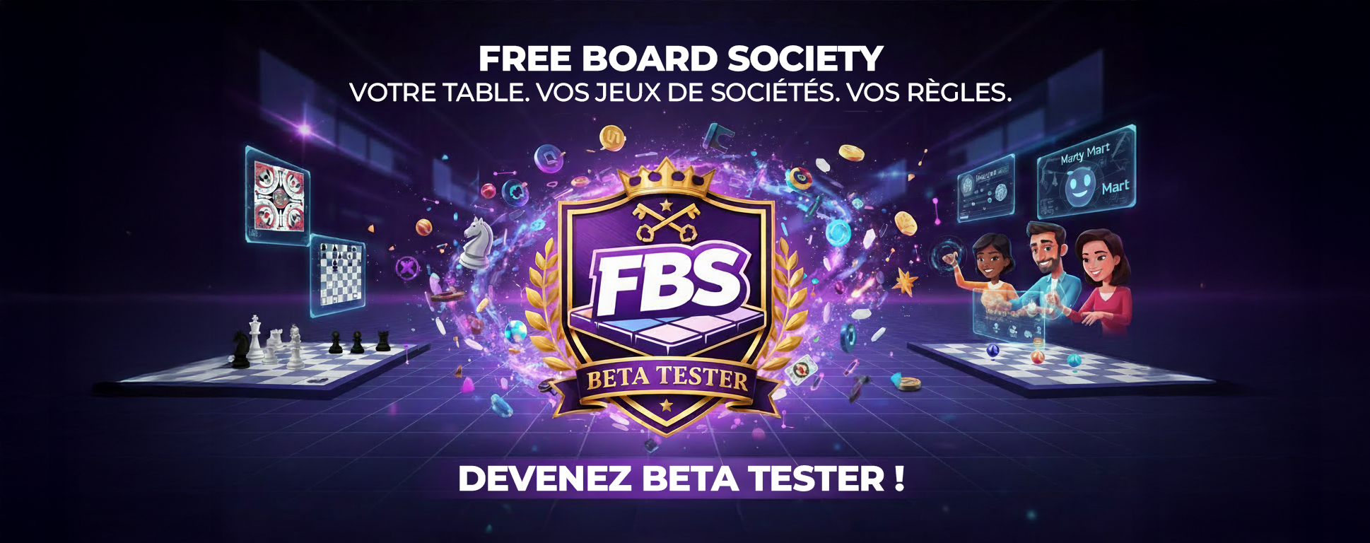 Free Board Society — Table de jeu virtuelle